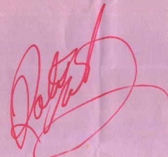 Robert Gibsons Autograph
