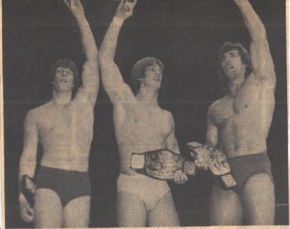 Mike, Kevin and Kerry, Six Man Tag Champs